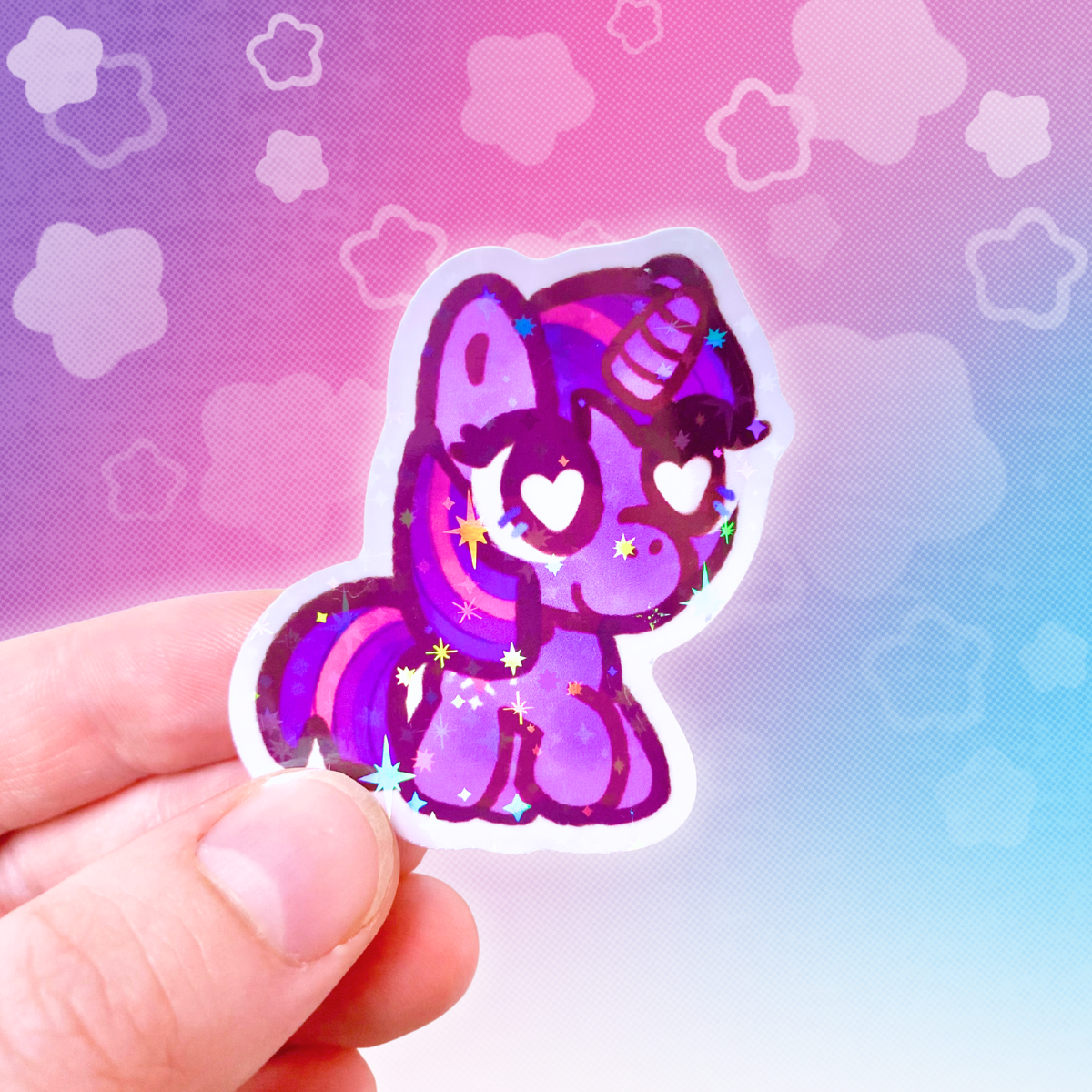MLP Twilight Sparkle 2" Starry Holo Vinyl Sticker