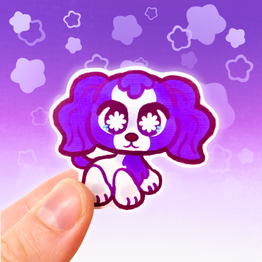 LPS Blue Spaniel 2" Glossy Vinyl Sticker