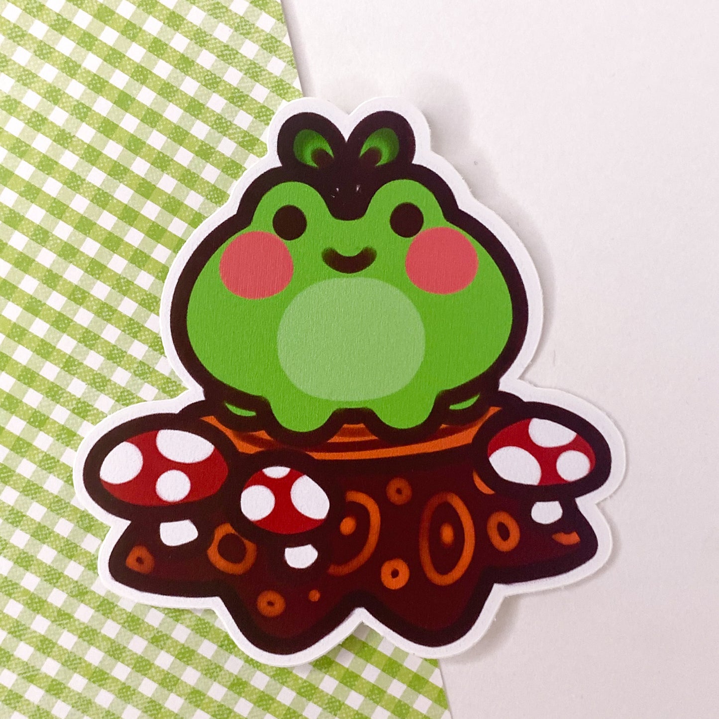 Froggy Stump 3" Glossy Vinyl Sticker