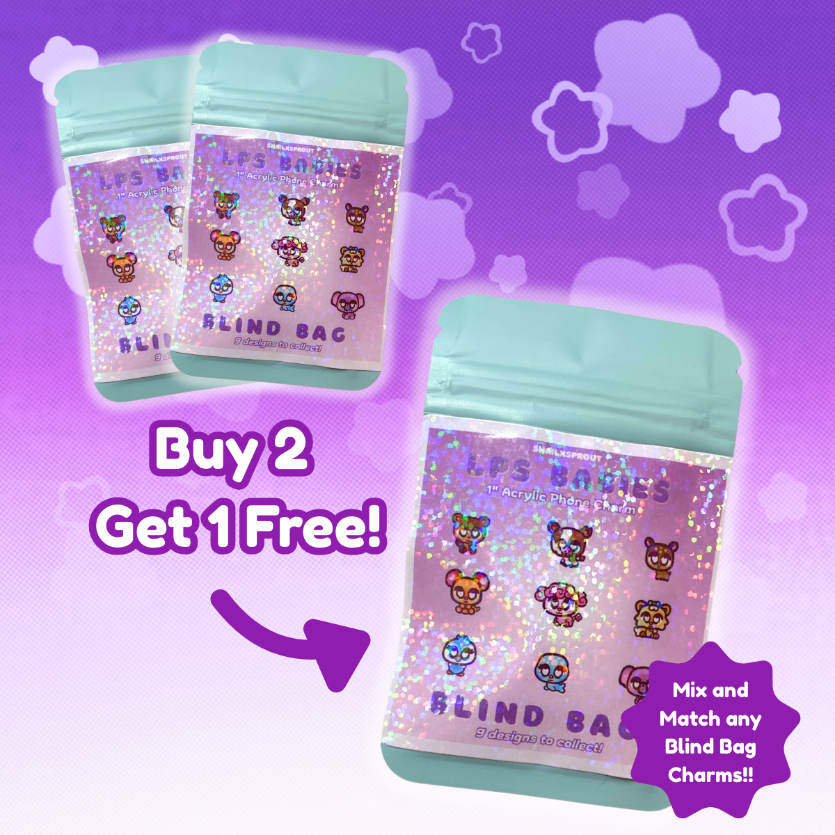 LPS Babies 1" Acrylic Phone Charm Blind Bags