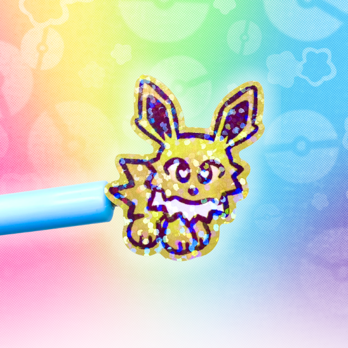 PKMN Eeveelutions 4"x4" Holographic Sticker Sheet