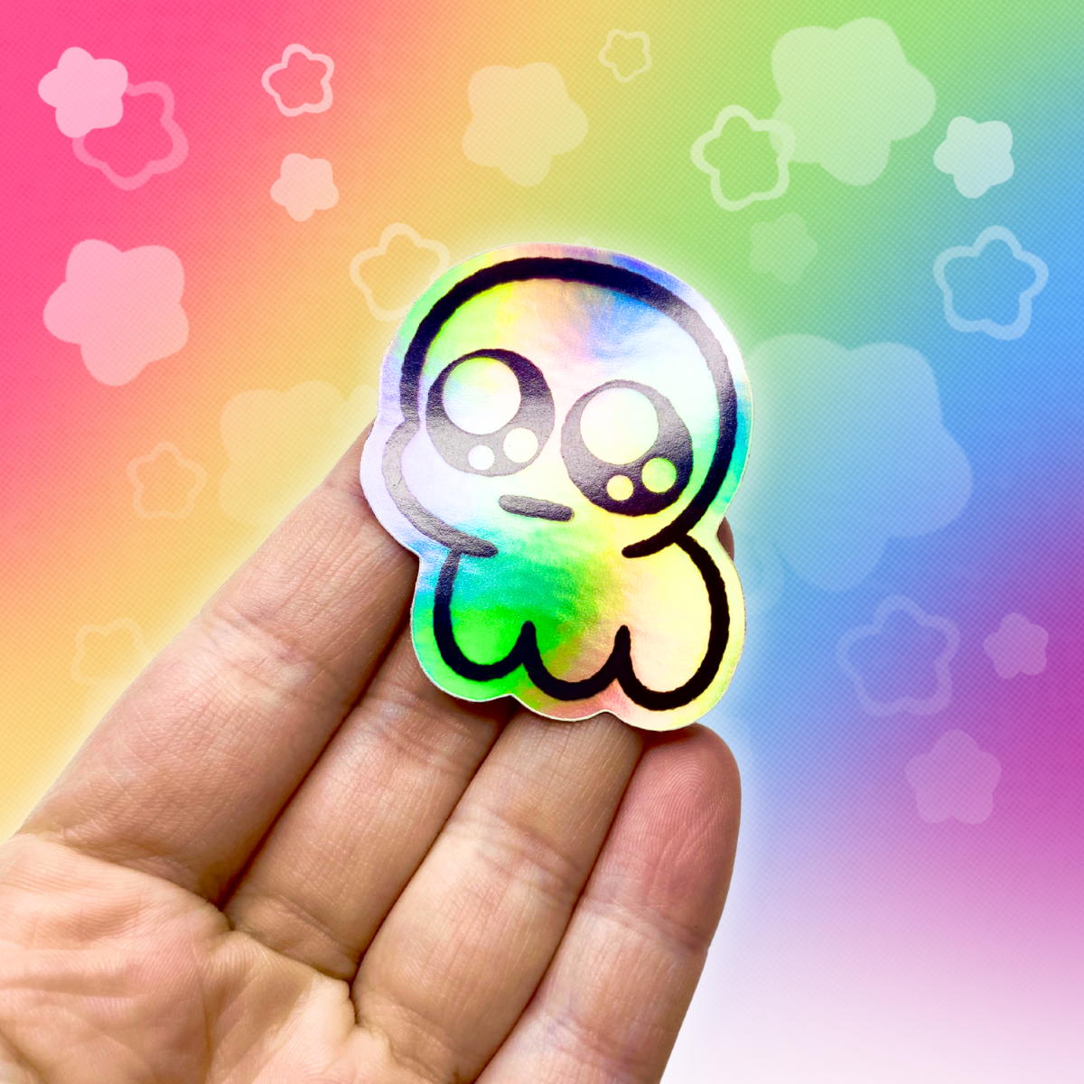 TBH Autism Creature 2.5" Rainbow Holographic Sticker