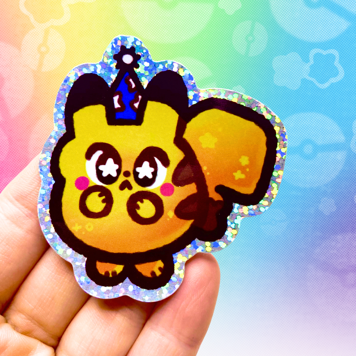 PKMN Wizard Pikachu 2.5" Glitter Holographic Sticker