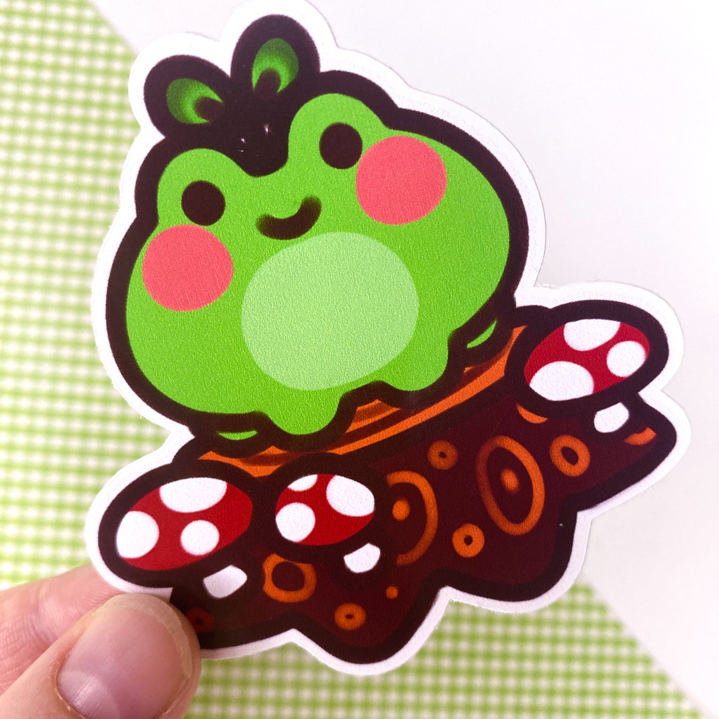 Froggy Stump 3" Glossy Vinyl Sticker