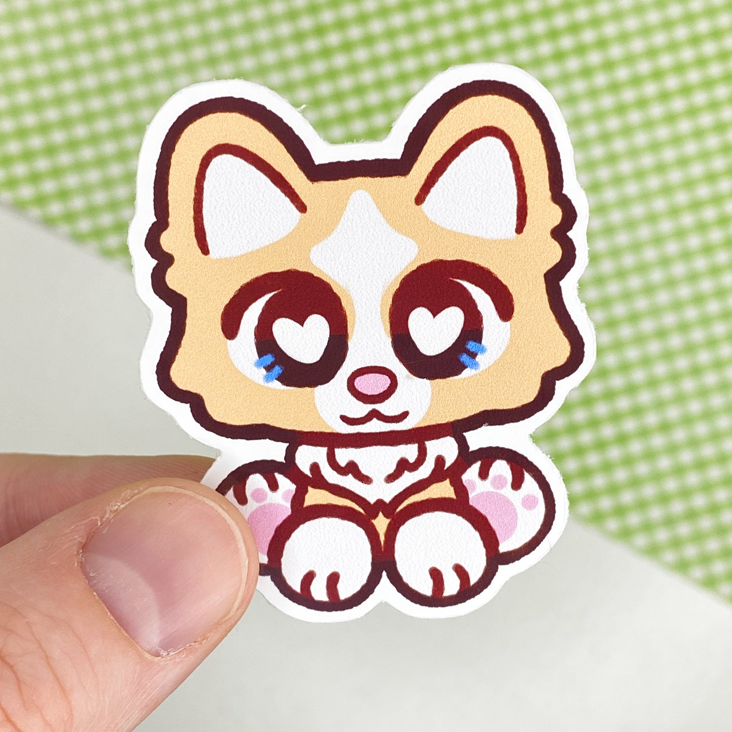 Littlest Corgi 2" Glossy Stickers