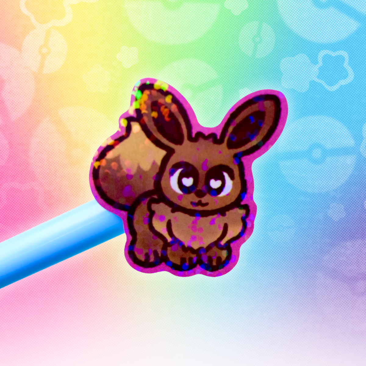 PKMN Eeveelutions 4"x4" Holographic Sticker Sheet