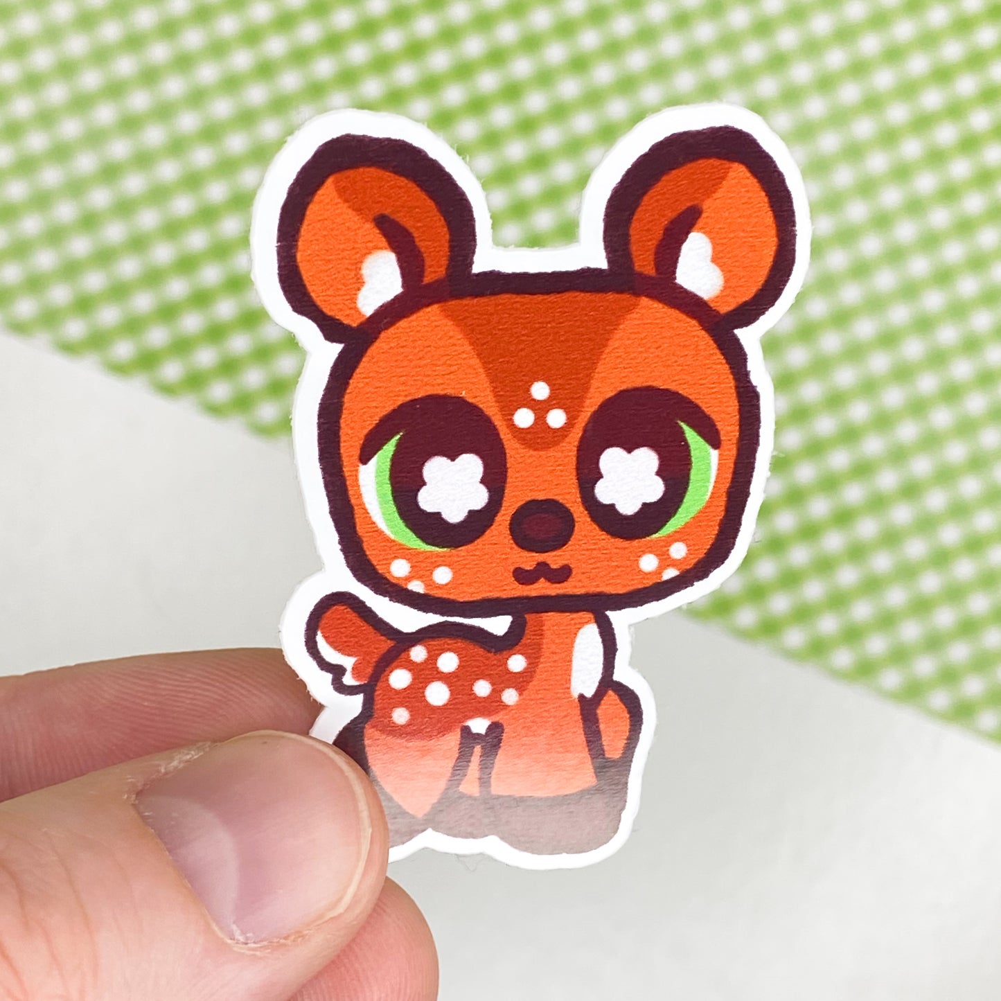 Littlest Deer 2" Glossy Sticker