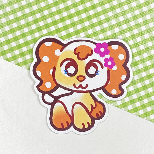 Littlest Spotted Spaniel 2" Glossy Sticker