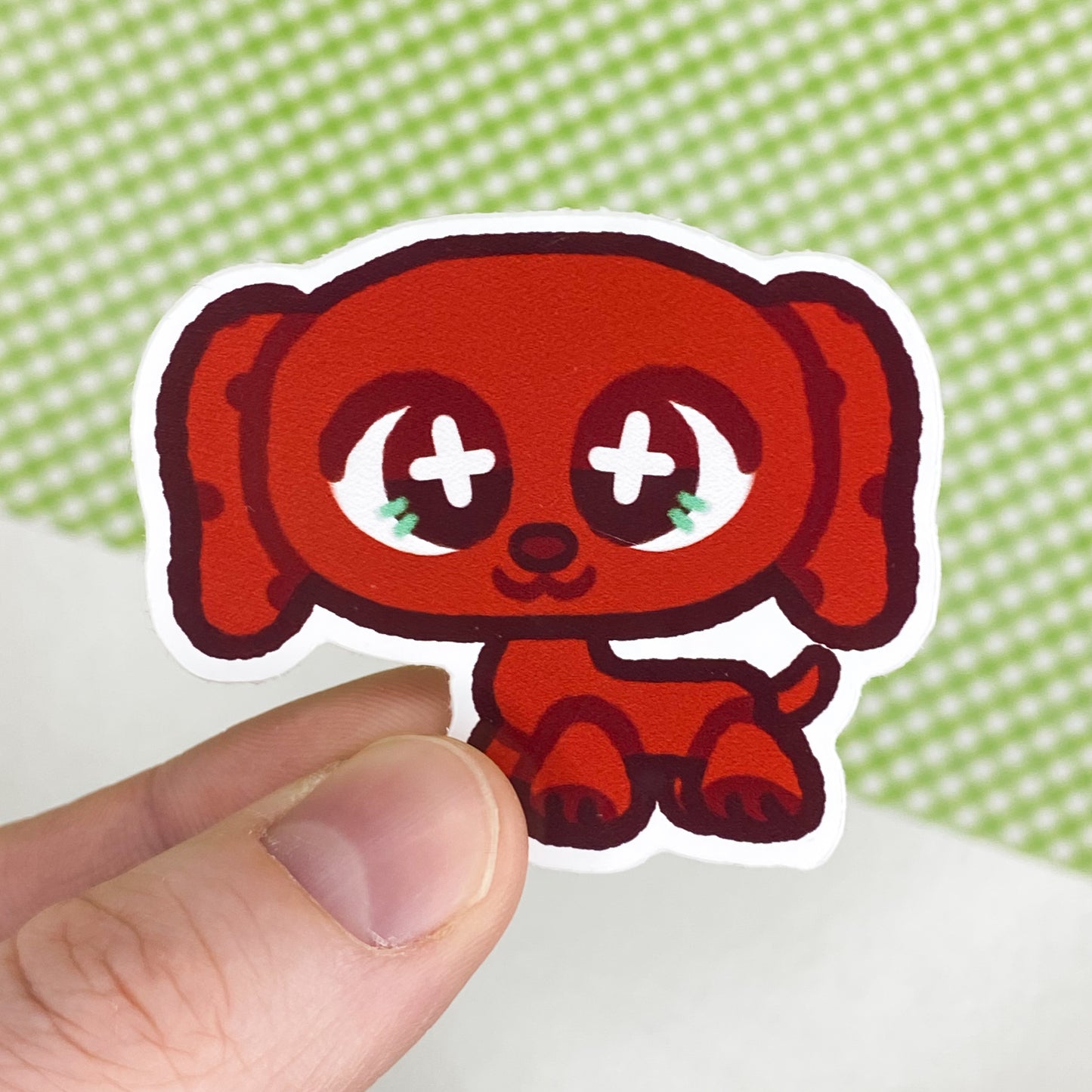 Littlest Dachshund 2" Glossy Sticker