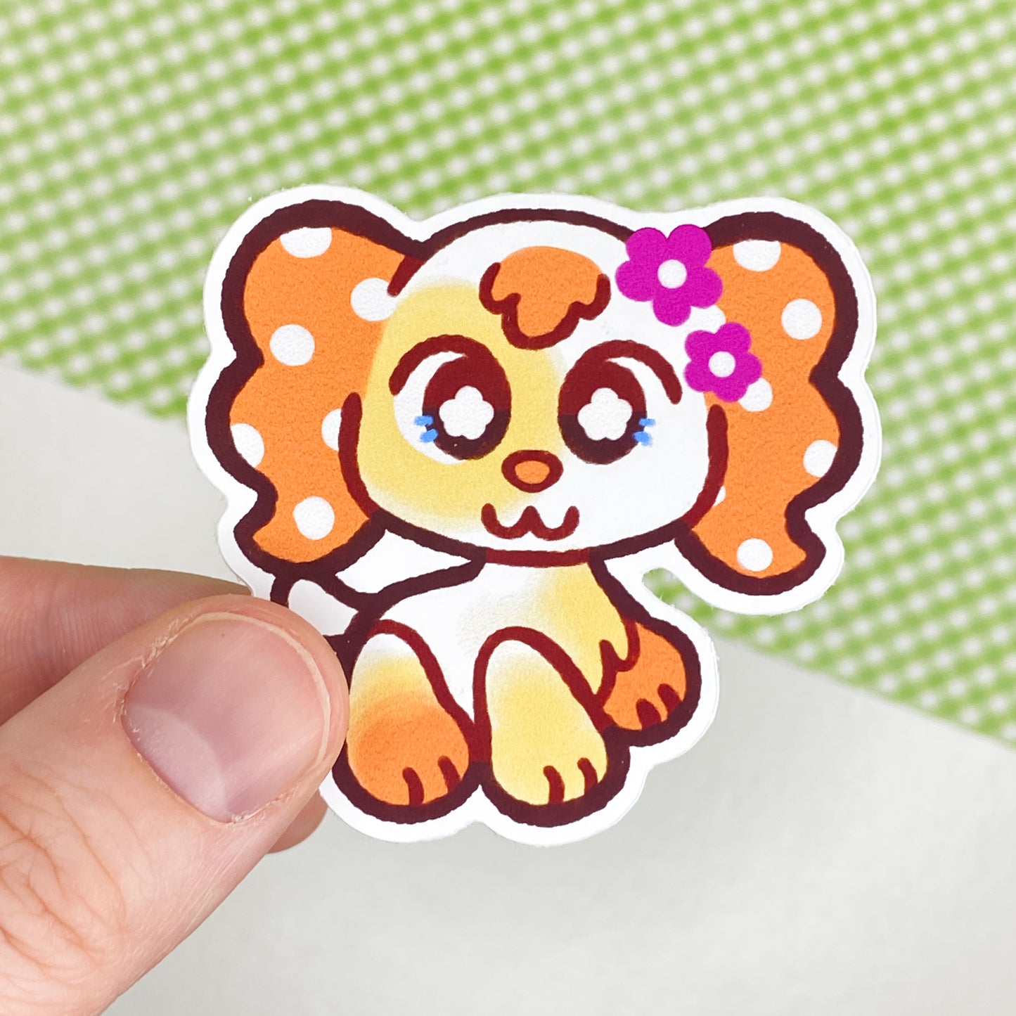 Littlest Spotted Spaniel 2" Glossy Sticker