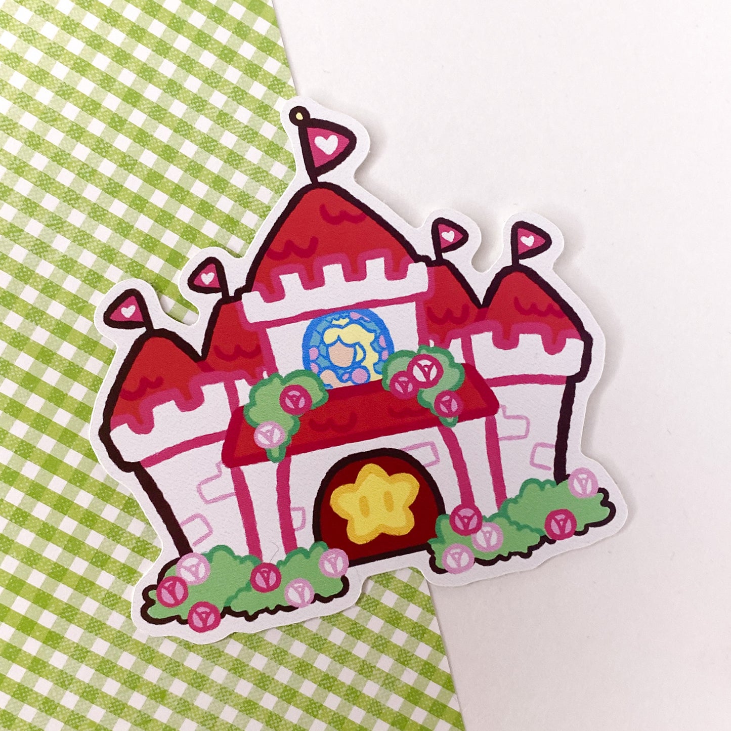 Princess Peach's Castle 3" Glossy Vinyl Sticker